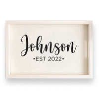 Script Personalized Serving Tray