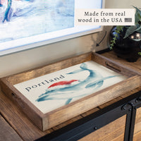 Holiday Whale Personalized Serving Tray