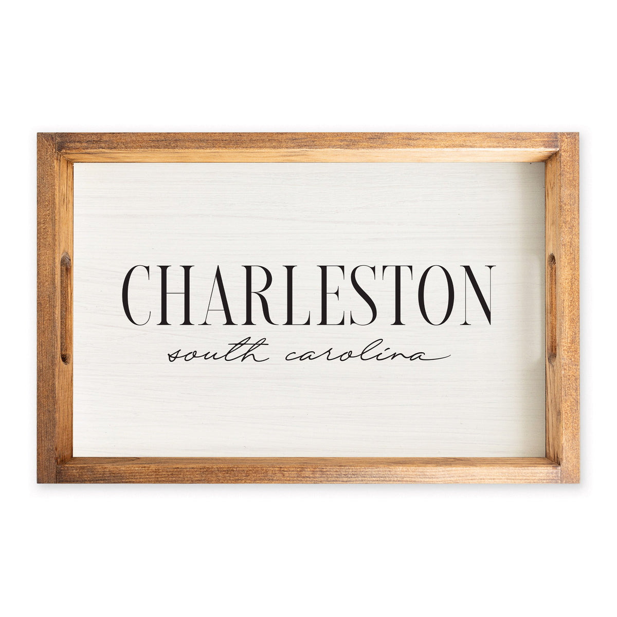 Serif Script Personalized Serving Tray