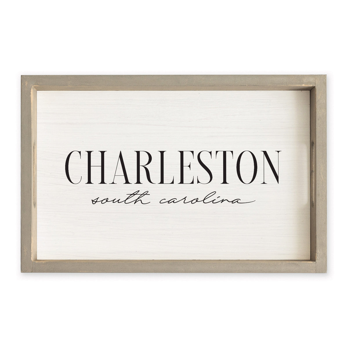 Serif Script Personalized Serving Tray