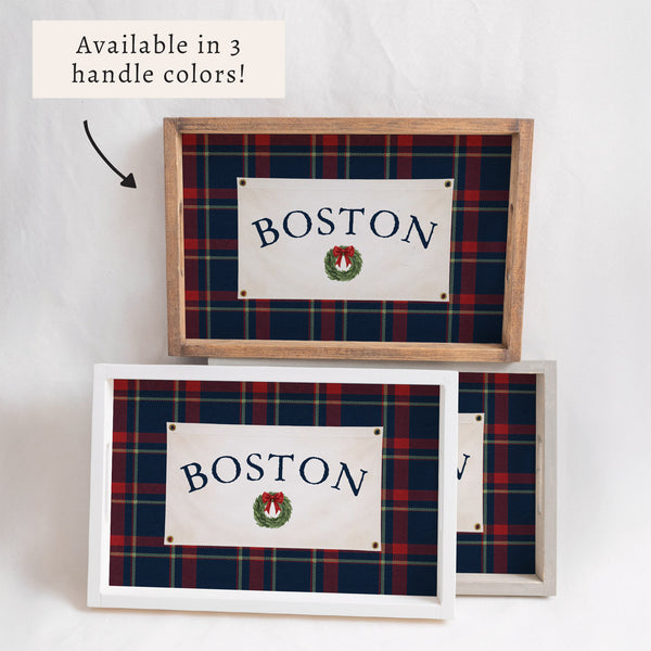 Tartan Banner Personalized Serving Tray