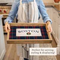 Tartan Banner Personalized Serving Tray