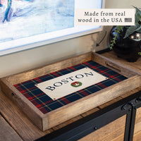 Tartan Banner Personalized Serving Tray