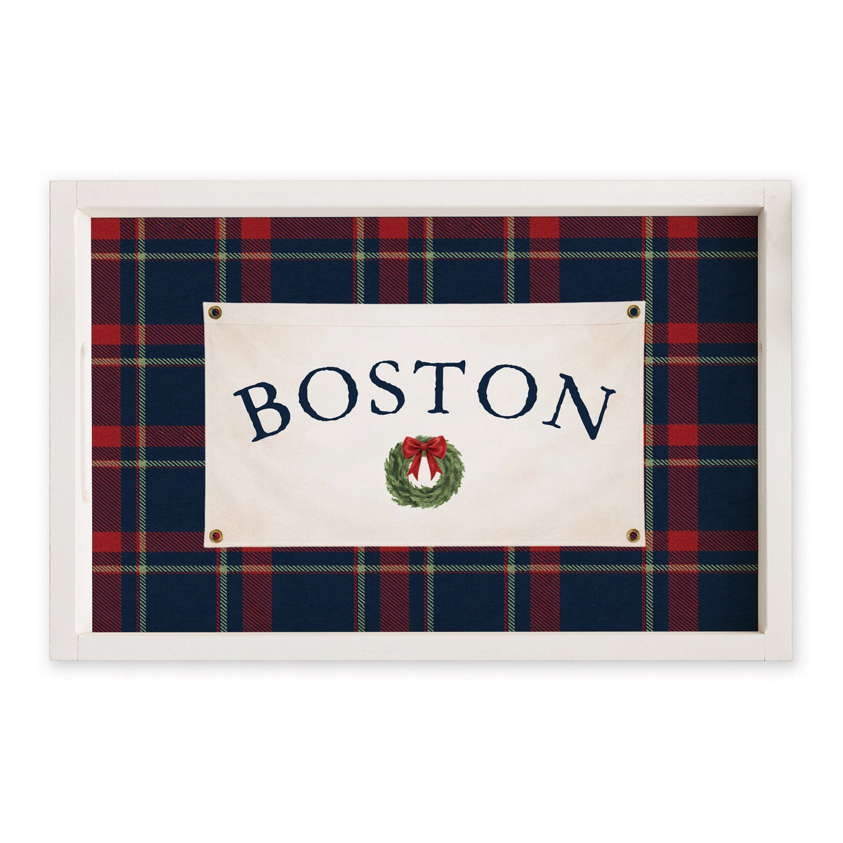 Tartan Banner Personalized Serving Tray