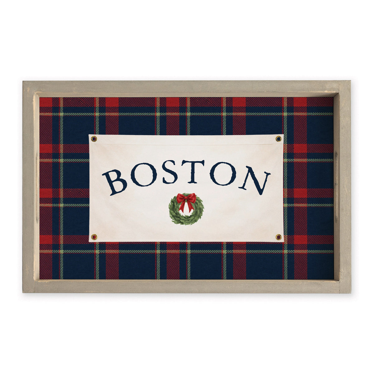 Tartan Banner Personalized Serving Tray