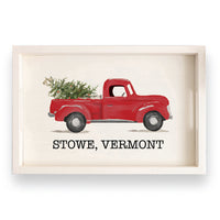 Christmas Tree Truck Personalized Serving Tray