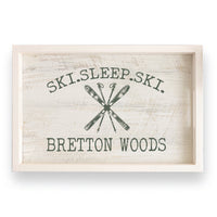 Ski Sleep Ski Personalized Serving Tray