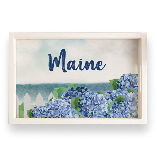Hydrangea Dreams Personalized Serving Tray