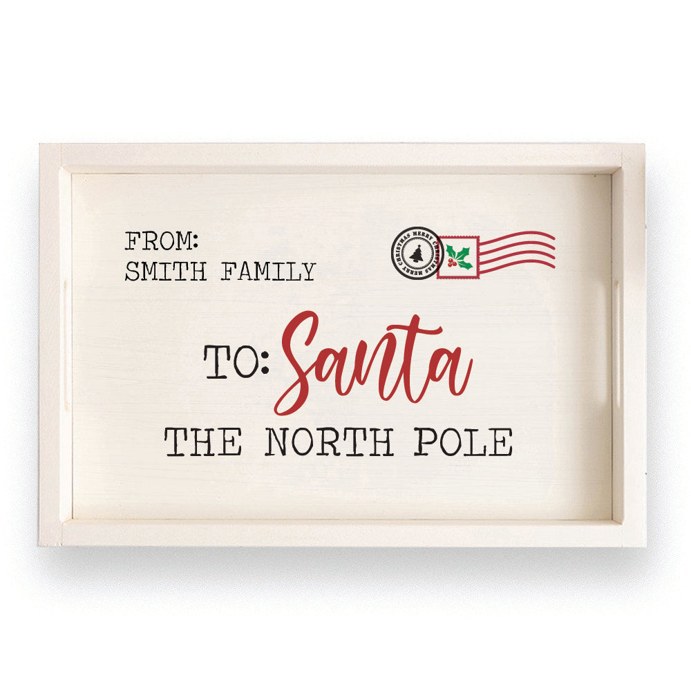 Santa Letter Personalized Serving Tray