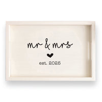 Wedding Established Personalized Serving Tray
