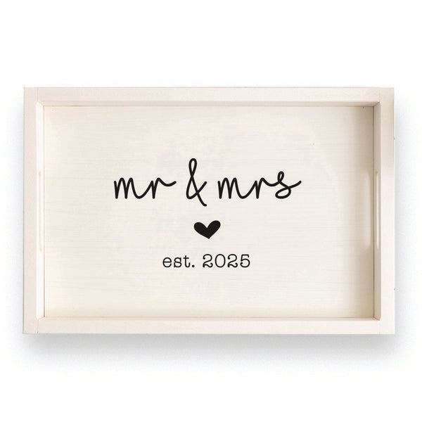 Wedding Established Personalized Serving Tray