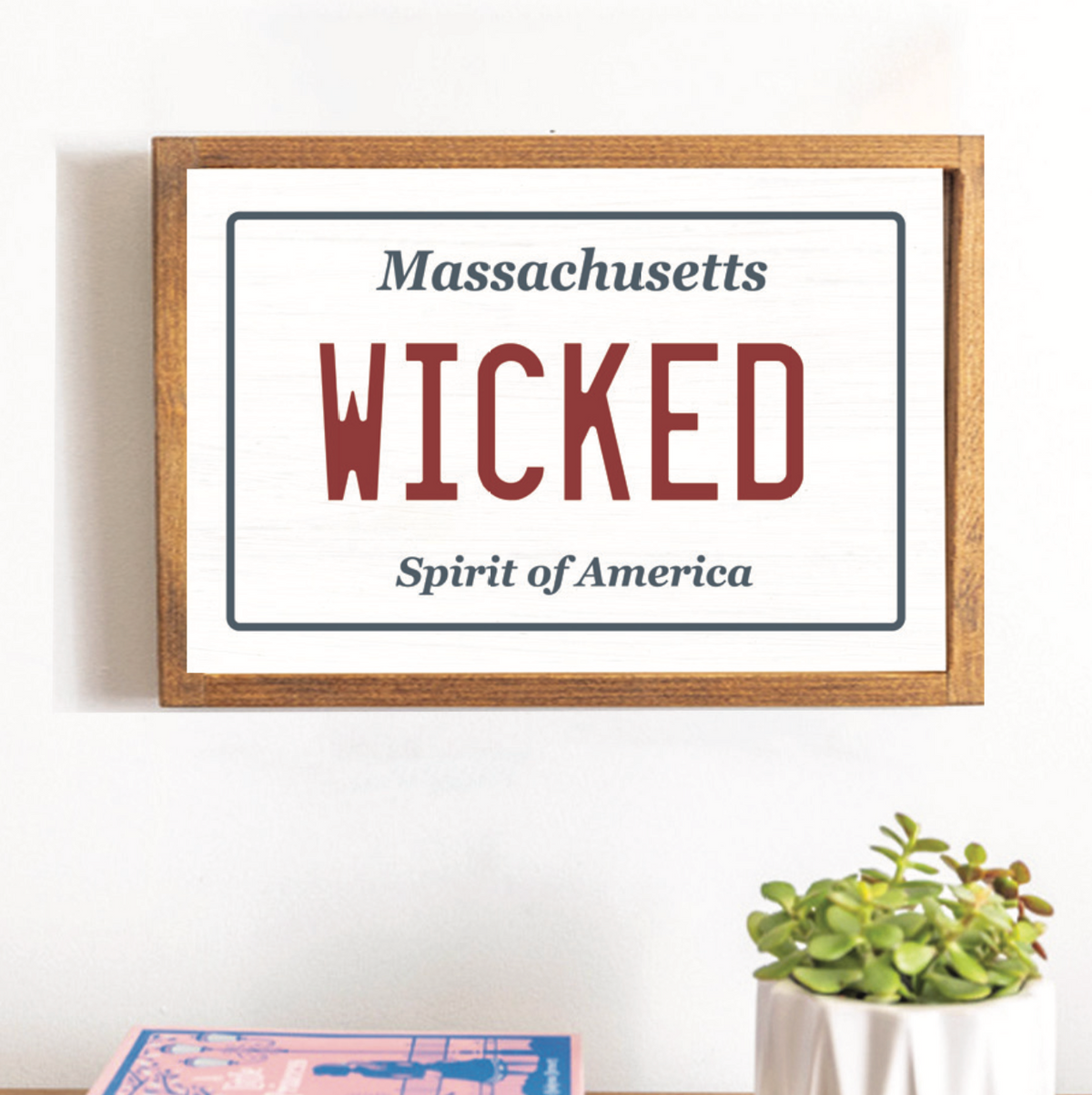 Wicked License Plate 13" x 19" Wall Art