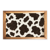 Cow Print Serving Tray