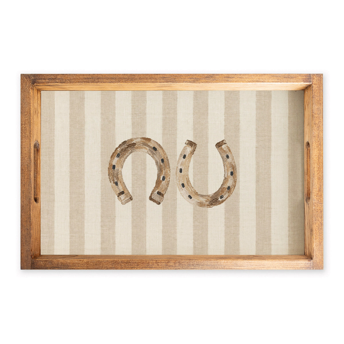 Horseshoe Stripe Serving Tray