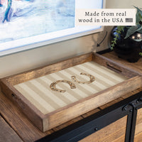 Horseshoe Stripe Serving Tray