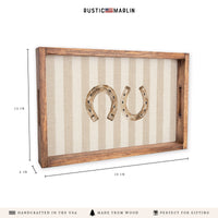 Horseshoe Stripe Serving Tray