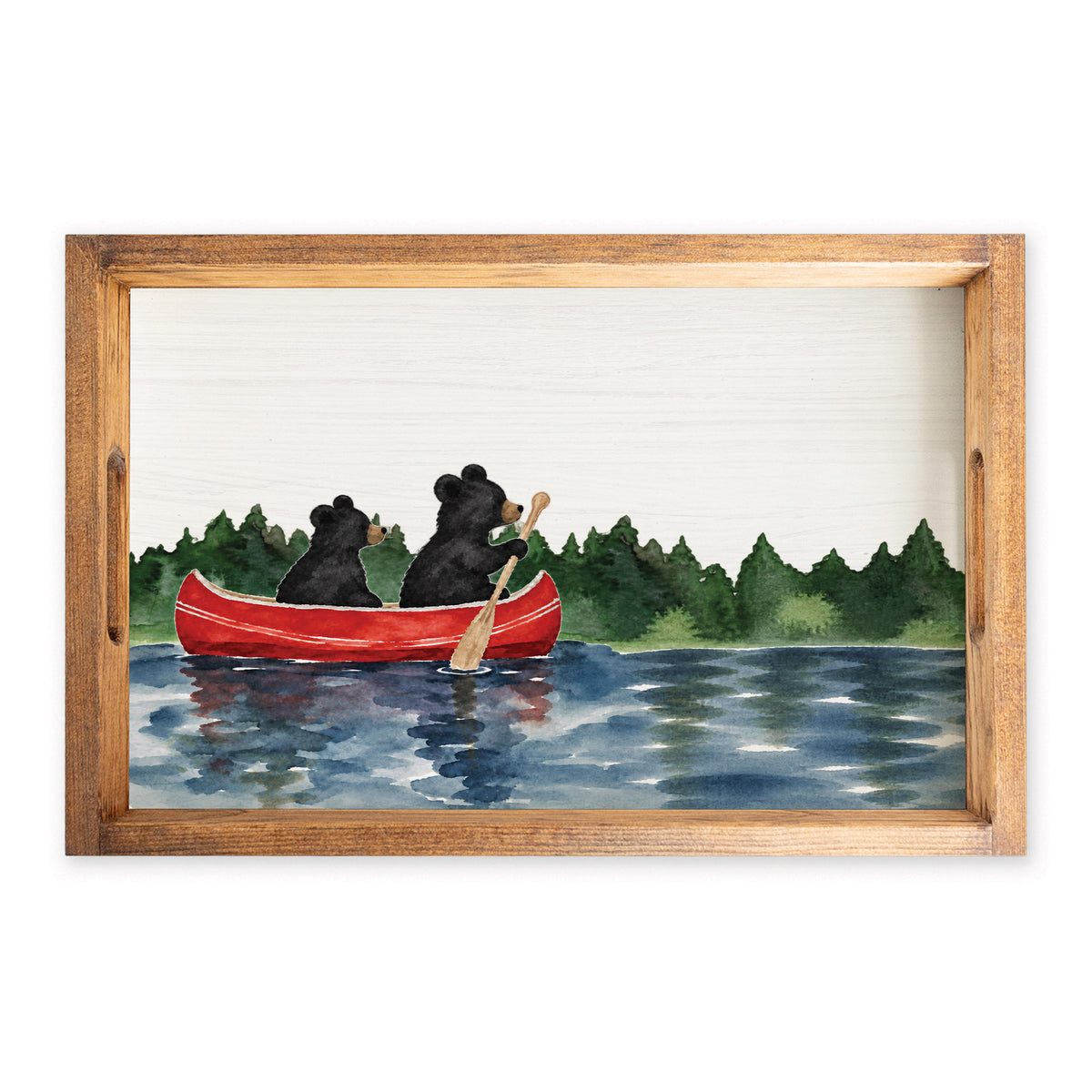 Black Bear Canoe Serving Tray
