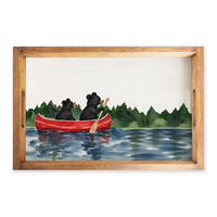 Black Bear Canoe Serving Tray