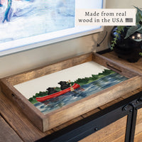 Black Bear Canoe Serving Tray
