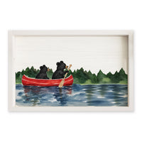Black Bear Canoe Serving Tray