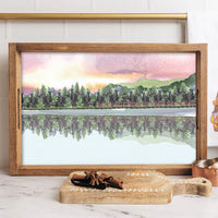 Lake Wooden Serving Tray