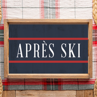 Navy/Red Stripe Personalized Wooden Serving Tray