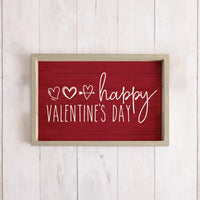 Cupid's Arrow Valentine's Day Wooden Serving Tray