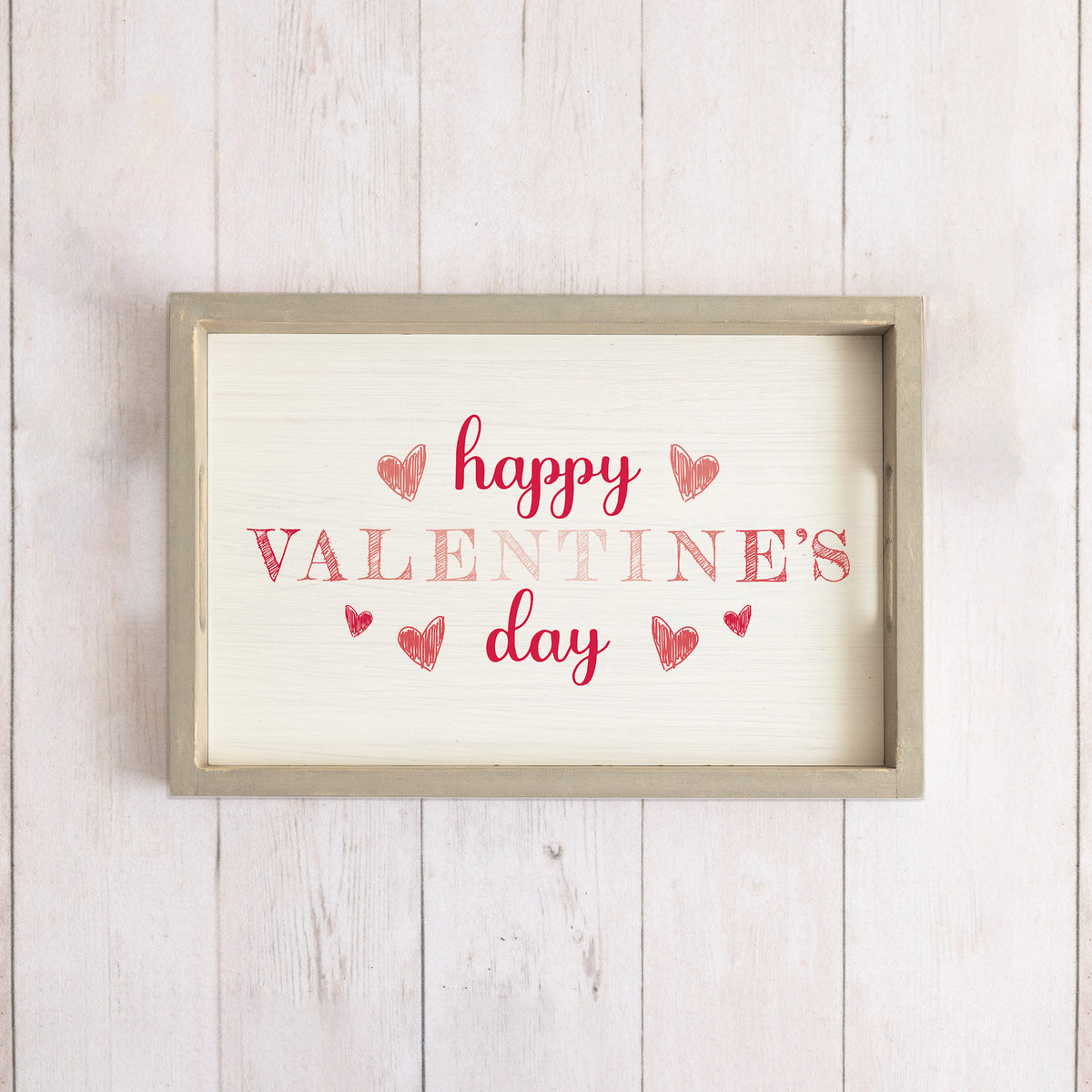 Sweet Hearts Valentine's Wooden Serving Tray