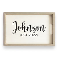 Script Personalized Serving Tray