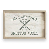 Ski Sleep Ski Personalized Serving Tray