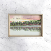 Lake Personalized Wooden Serving Tray