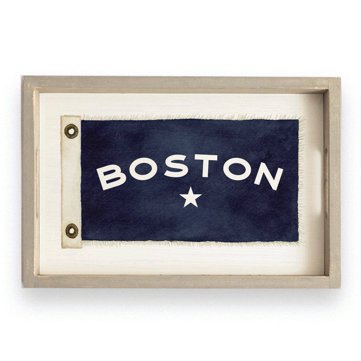 Vintage Flag Star Personalized Tray