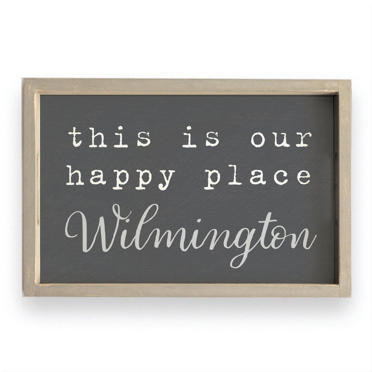 This Is Our Happy Place Personalized Serving Tray