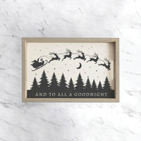 And To All A Goodnight Wooden Serving Tray