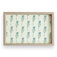 Green Tulip In Line Serving Tray