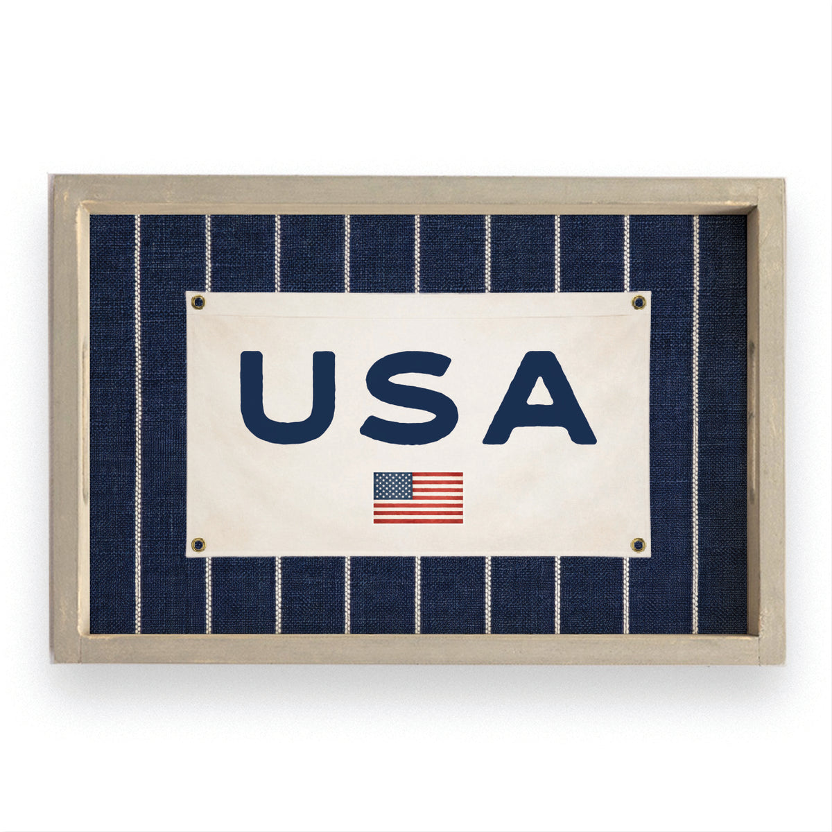 Americana Stripe Serving Tray