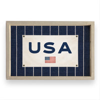 Americana Stripe Serving Tray