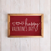 Cupid's Arrow Valentine's Day Wooden Serving Tray