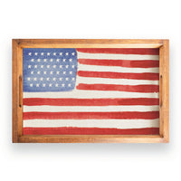 Watercolor Flag Serving Tray