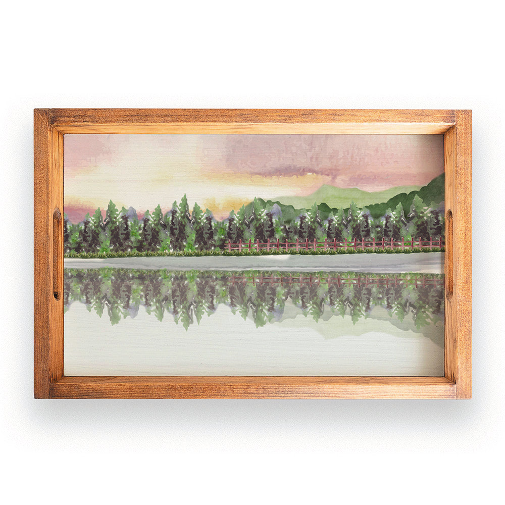 Lake Wooden Serving Tray