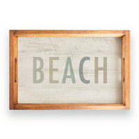 Beach Wooden Serving Tray