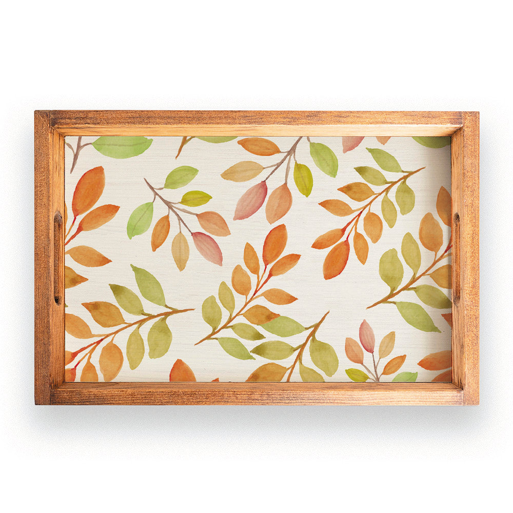 Foliage Wooden Serving Tray