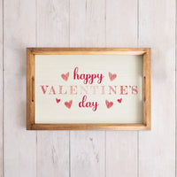 Sweet Hearts Valentine's Wooden Serving Tray