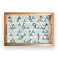 Modern Mountain Wooden Serving Tray