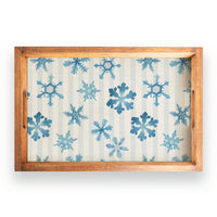 Snowflake Wooden Serving Tray