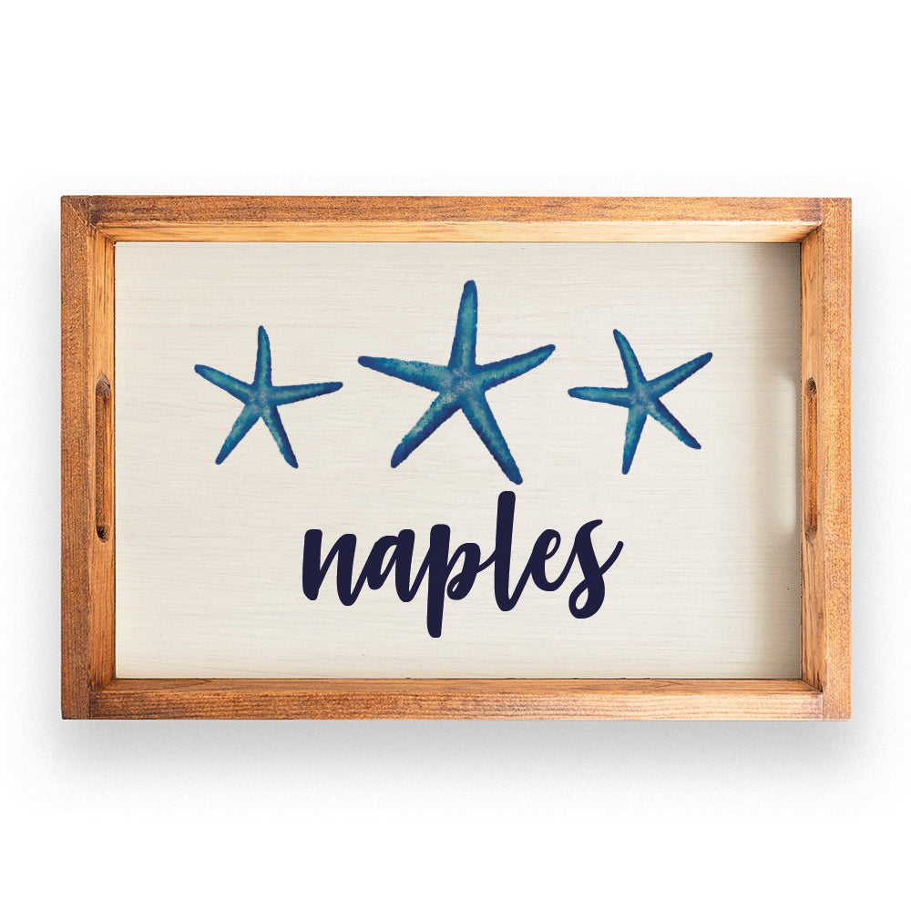Three Starfish Personalized Serving Tray