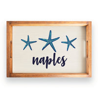 Three Starfish Personalized Serving Tray