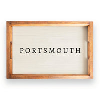 Weathered Personalized Wooden Serving Tray