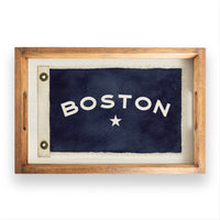Vintage Flag Star Personalized Serving Tray