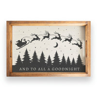 And To All A Goodnight Wooden Serving Tray